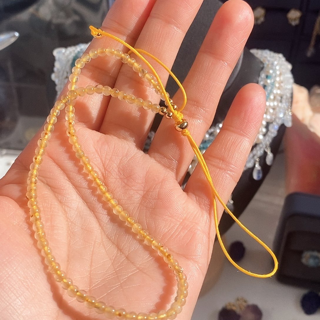 银S925镶嵌手链水晶手机链