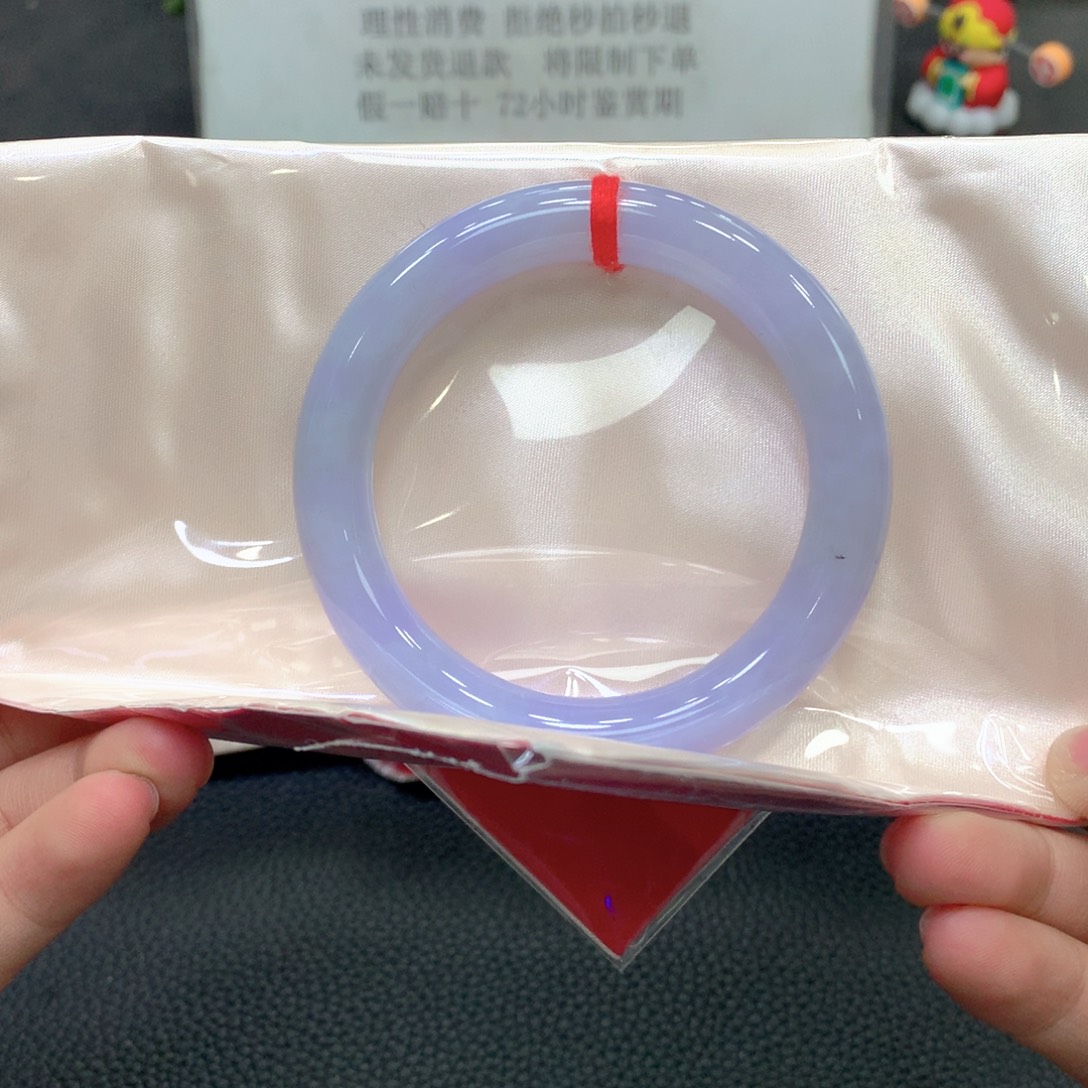 翡翠未镶嵌手镯57圆