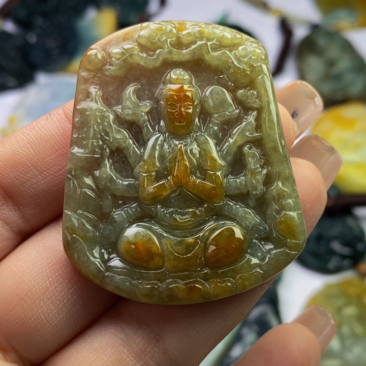 翡翠未镶嵌挂件翡翠