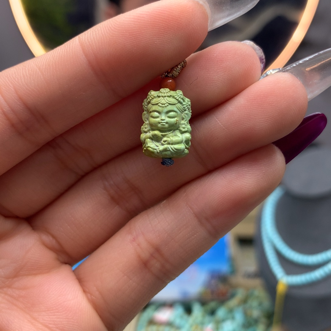 绿松石挂件未镶嵌