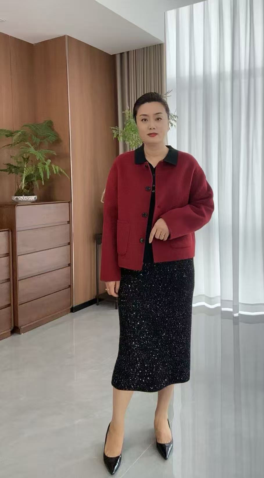 娅芸YAAYUN  【大香】秋冬新款短款毛呢大衣H24-331