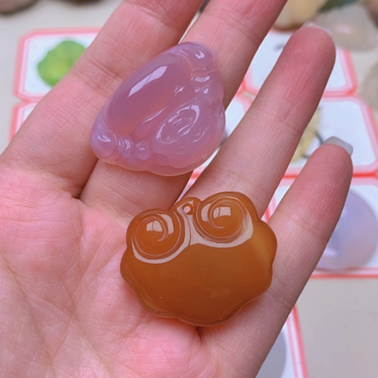 【闪购商品】未镶嵌玛瑙/玉髓珠宝半成品初*