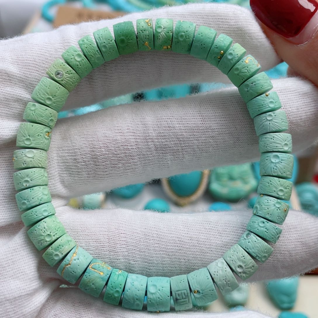 绿松石珠宝奇石未镶嵌