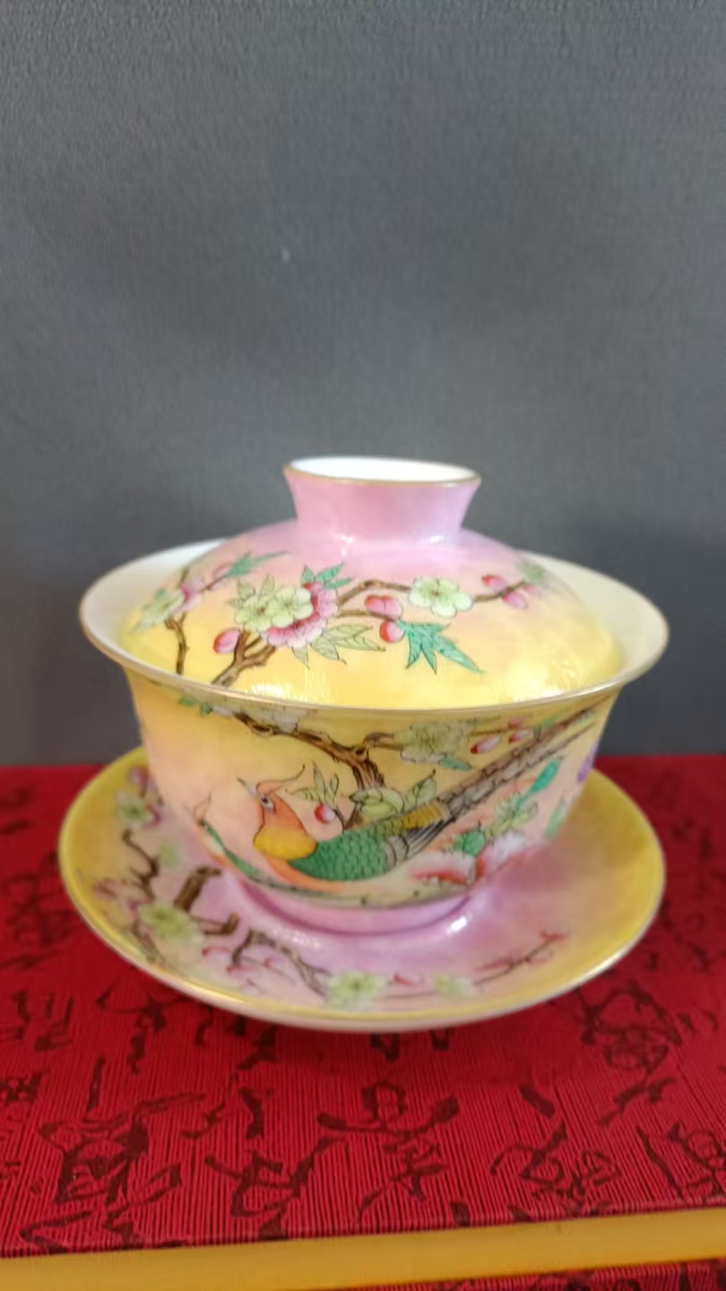 张文月扒花盖碗*流水32