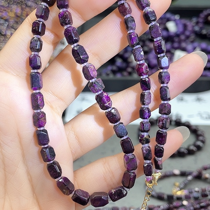 苏纪石（舒俱来）银S925镶嵌颈饰