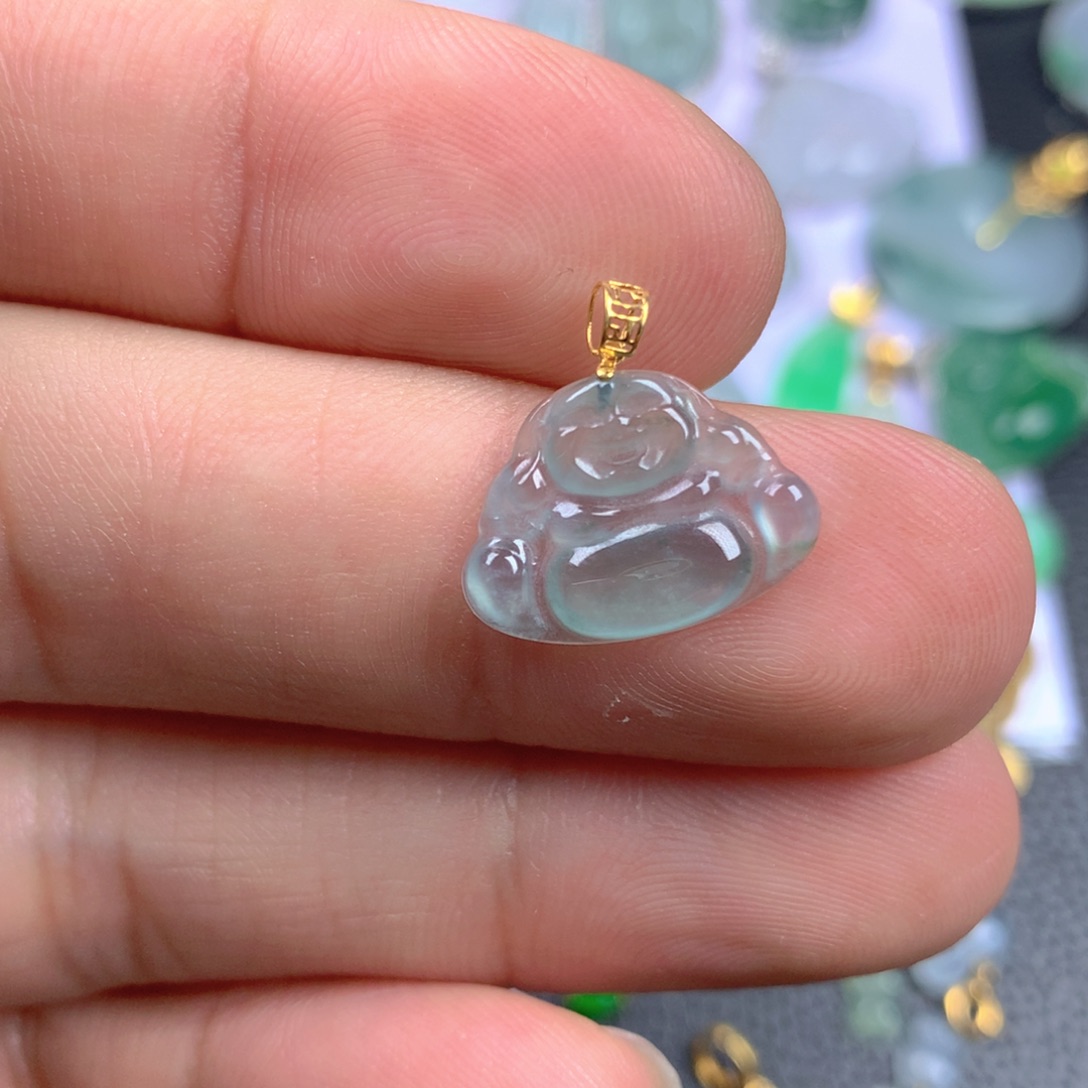 【闪购商品】翡翠18K金镶嵌颈饰翡翠