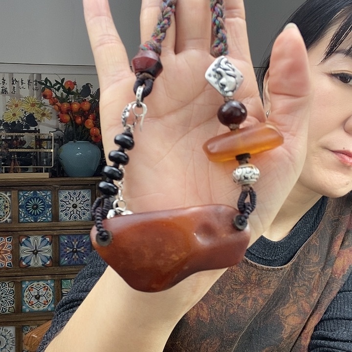 蜜蜡项链未镶嵌项链