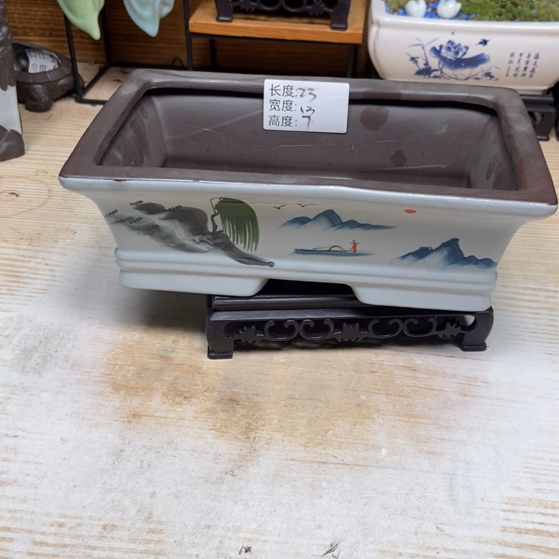 瓷片陶瓷花盆陶瓷艺术