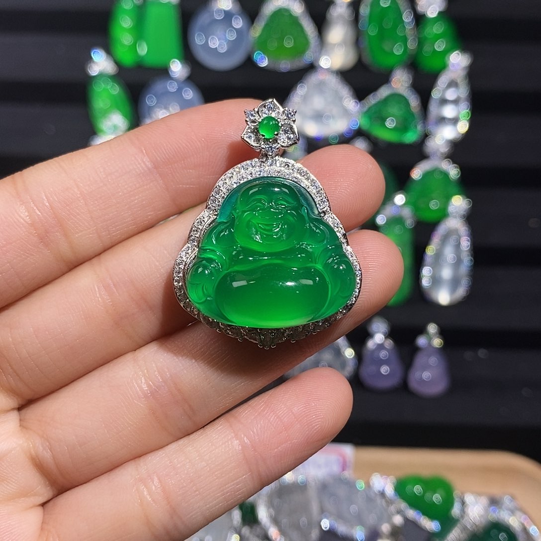 银S925镶嵌吊坠玛瑙/玉髓14