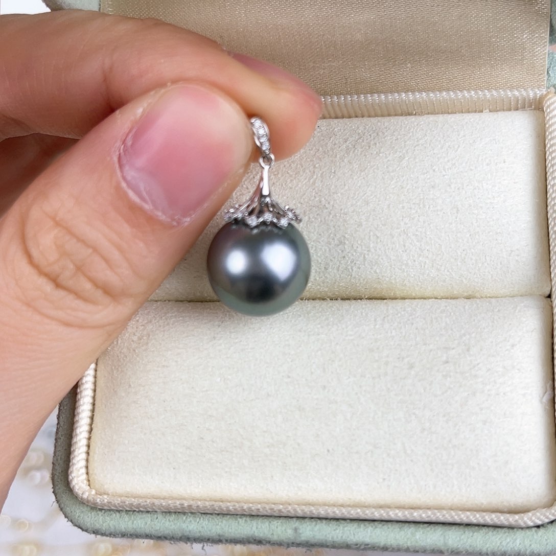 海水珍珠吊坠(赠链)18K金镶嵌