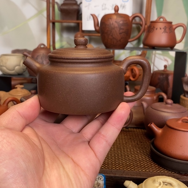 南***山紫砂茶壶一厂紫泥德钟