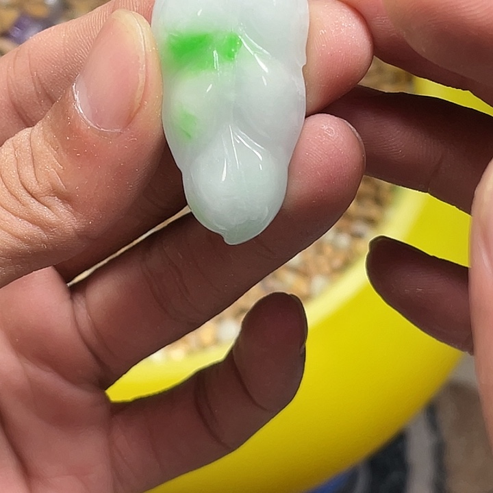 翡翠散珠拍单联系客服备注圈口17