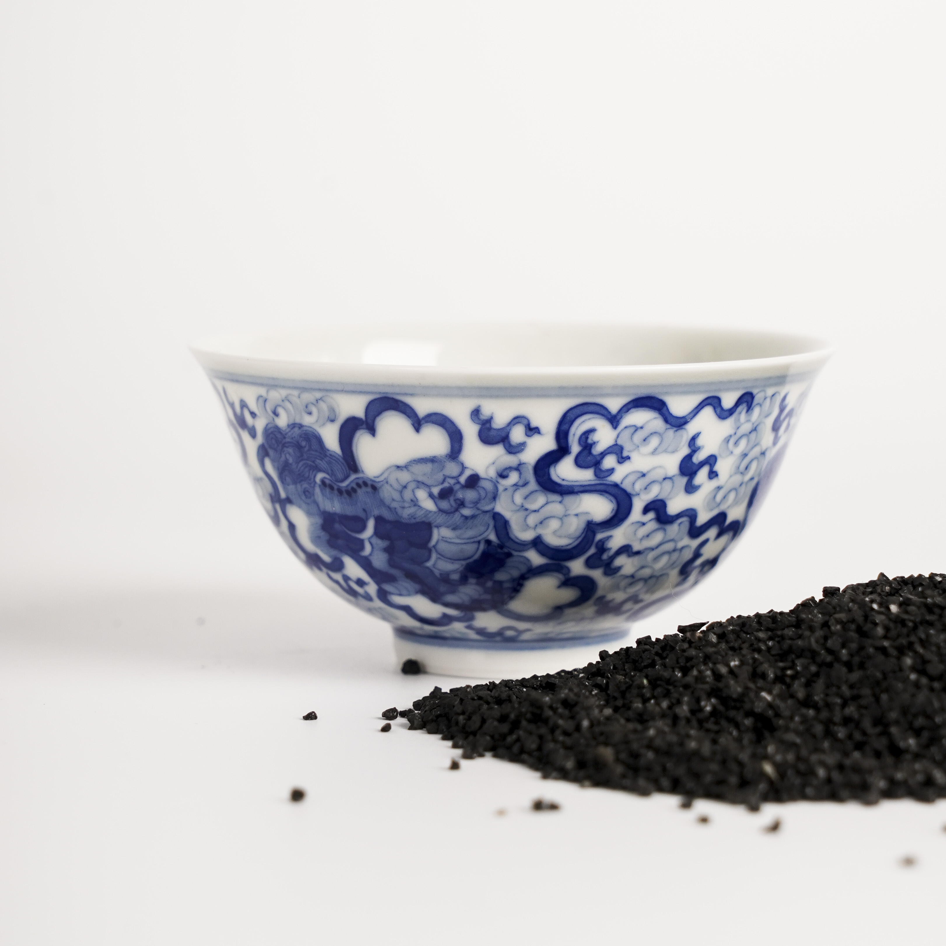 觉山隐窑觉山隐窑狮纹客杯景德镇陶瓷高端茶具