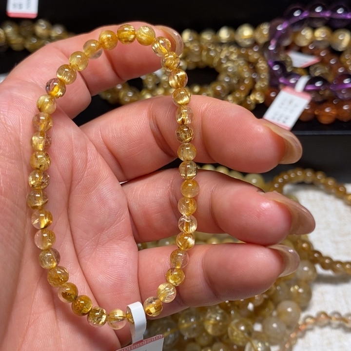 水晶手链未镶嵌湫*天然钛晶