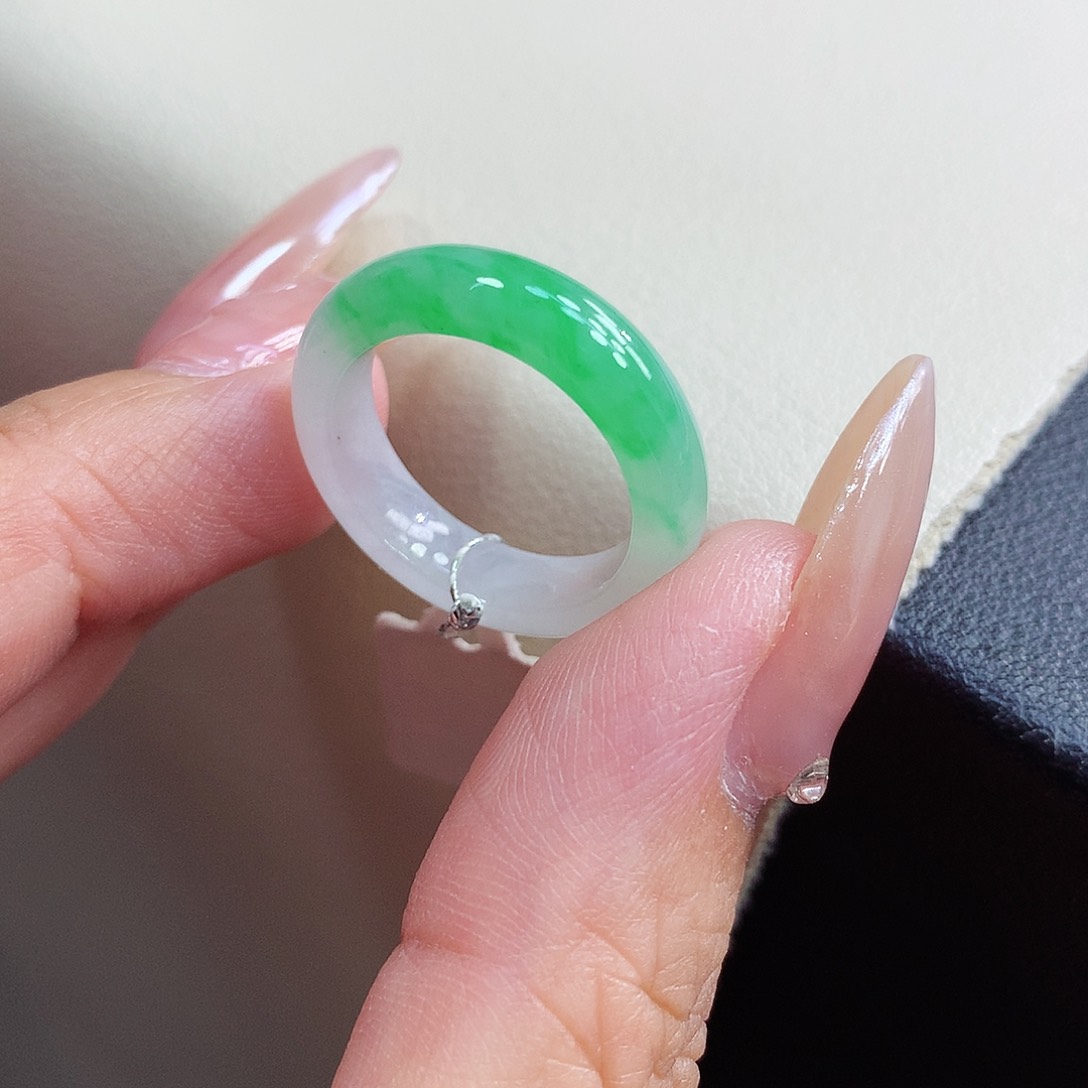 未镶嵌戒指翡翠15号