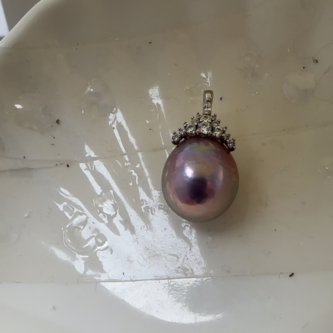 ****M淡水珍珠项链银S925镶嵌