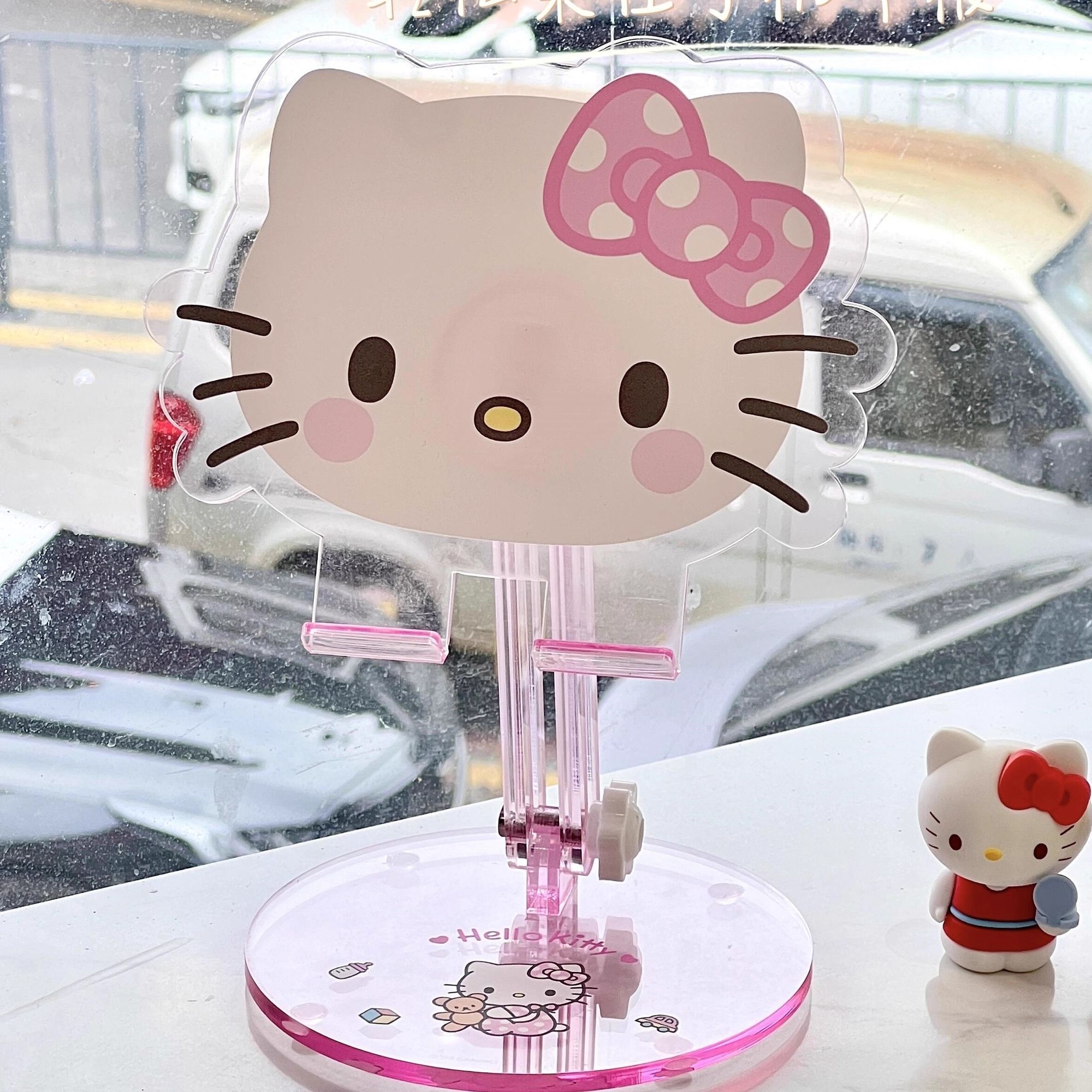 可爱HelloKitty手机支架桌面平板电脑通用可调节亚克力支撑架UTB