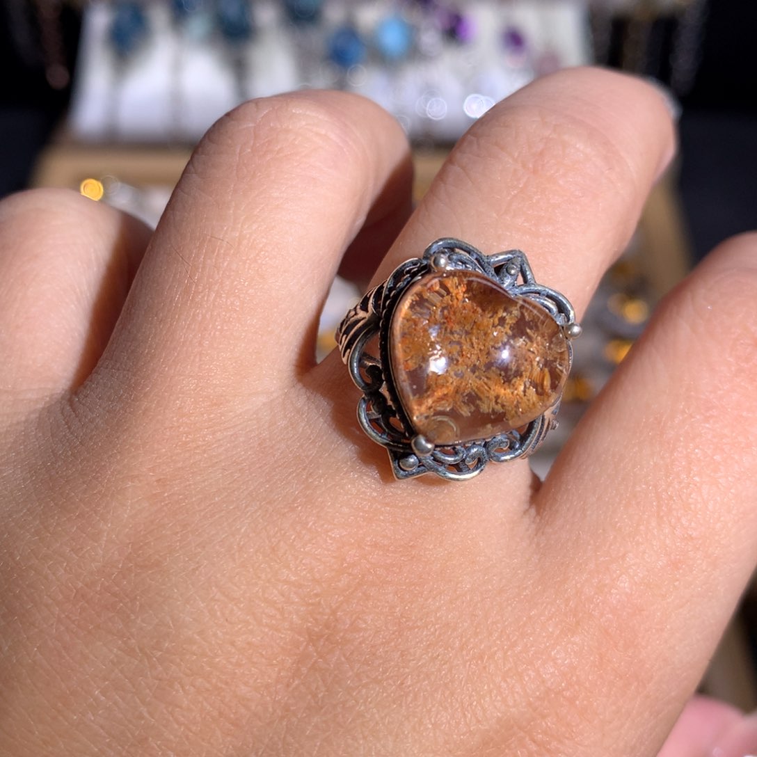 【闪购商品】水晶戒指银S925镶嵌戒指