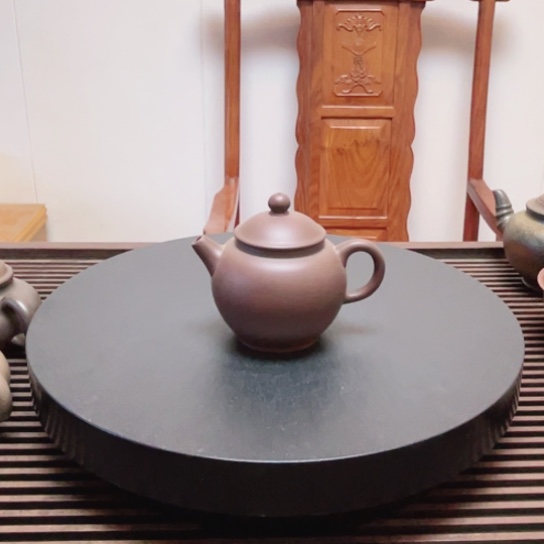 紫砂茶壶紫泥半手工瑕（180 cc）