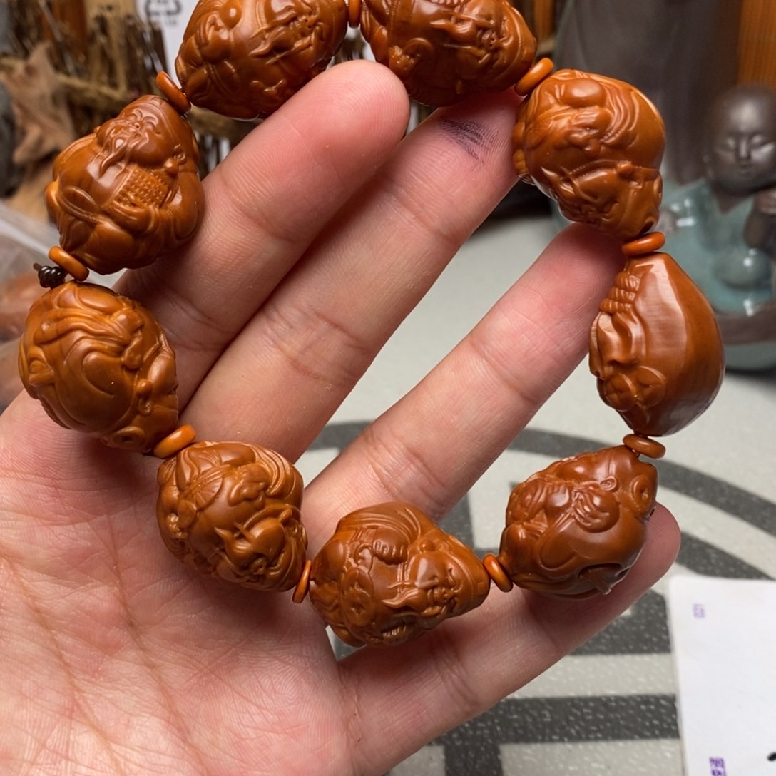 橄榄核手串/手链橄榄核雕刻工艺宇