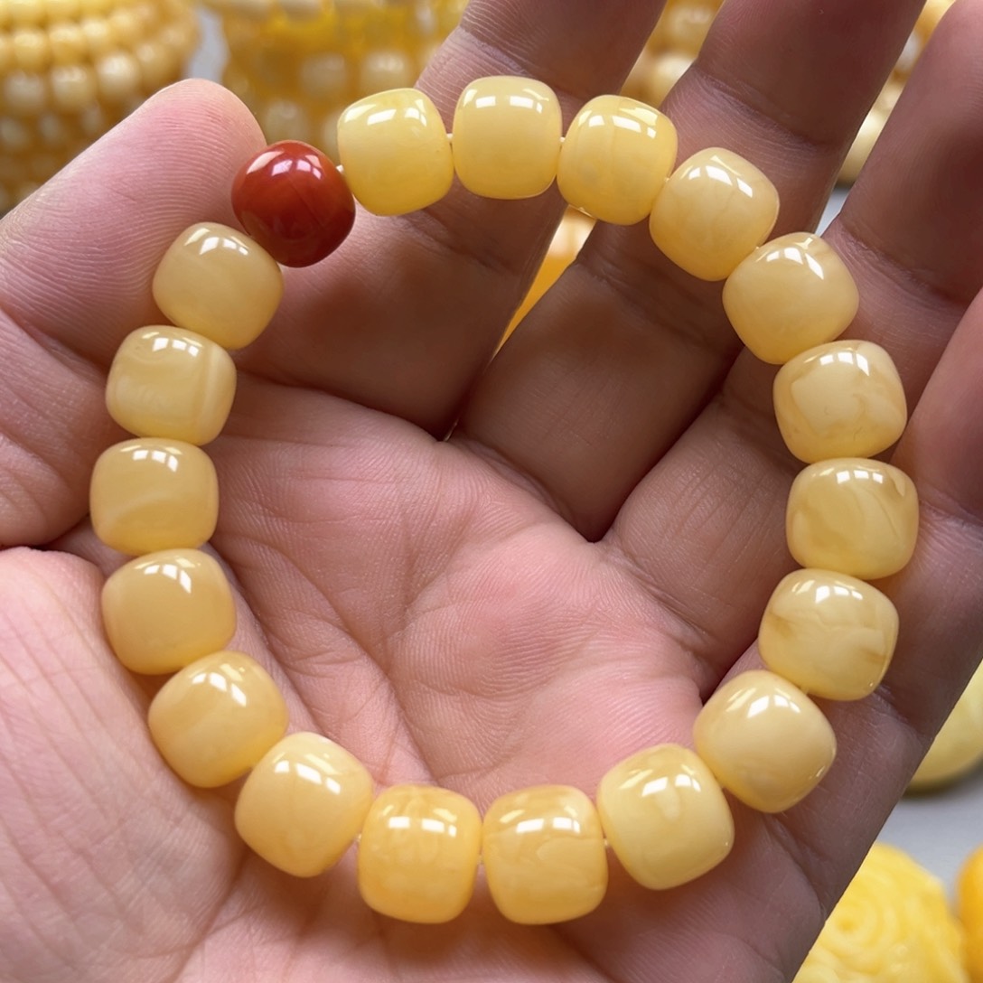 琥珀手链未镶嵌手串