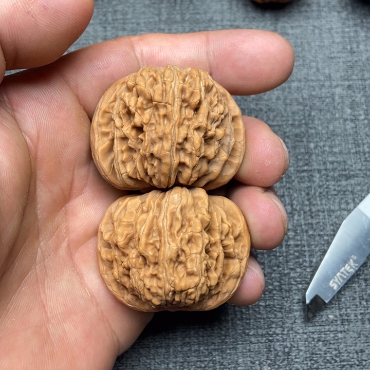 把件文玩核桃绿****炉四座楼小火炉