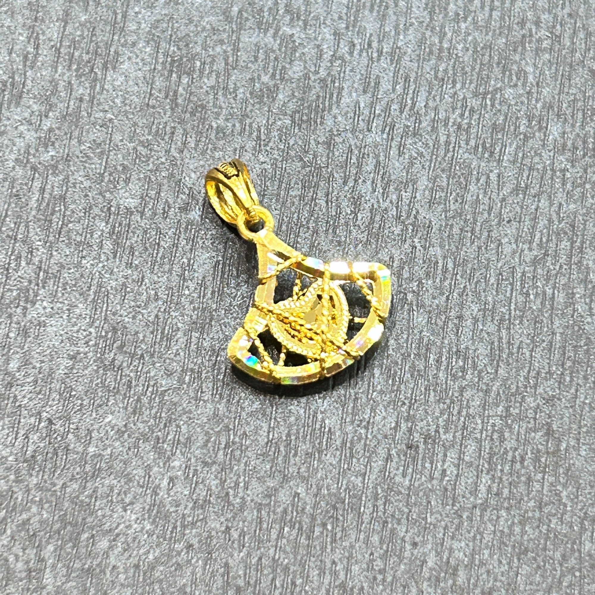 【店长专享】足金999投资金攒黄金小扇子爱心ZBHJD1556克重多退少补