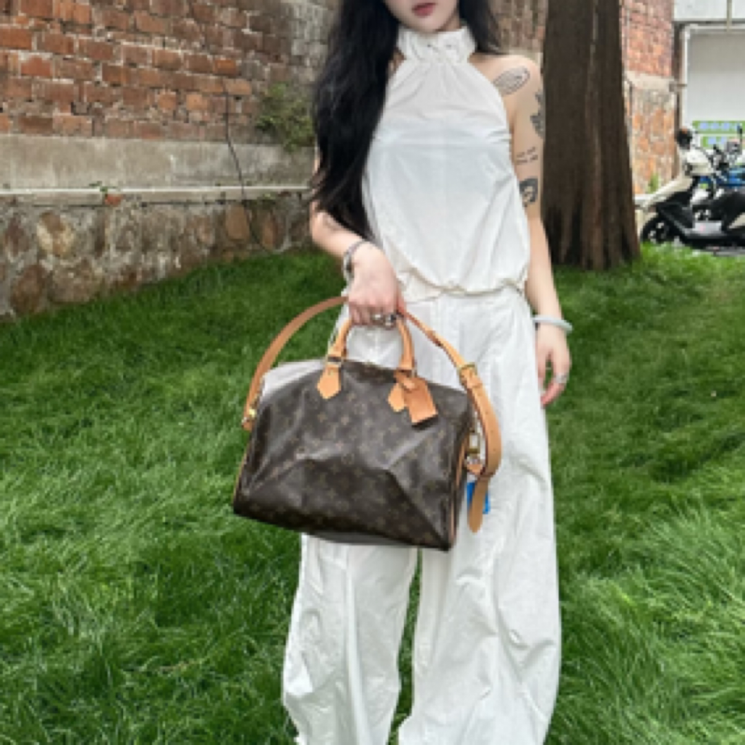 95新 LouisVuitton/路易威登 LV老花sp35肩带款972600