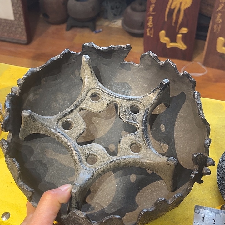 蜜安罐瓷香炉锡茶则