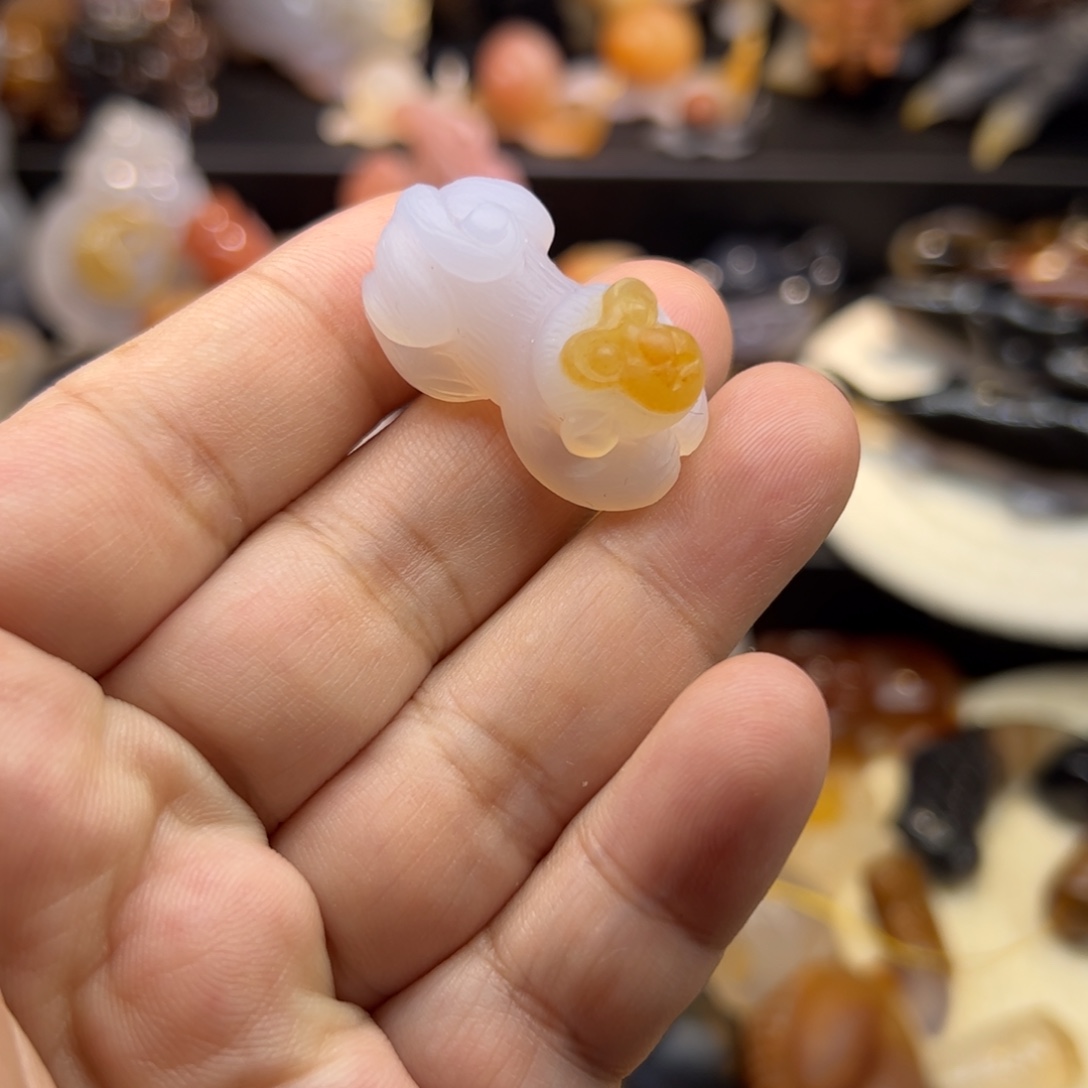 玛瑙/玉髓未镶嵌手玩/摆件/挂件