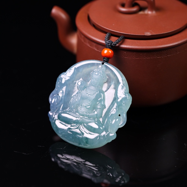 天然A货翡翠普贤