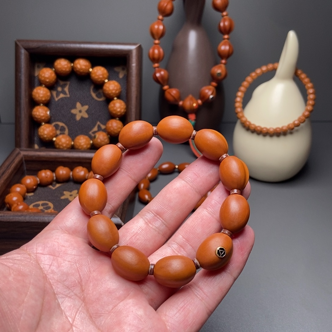 橄榄核手串/手链单鳍鲨鱼背 苏工 橄榄核手串