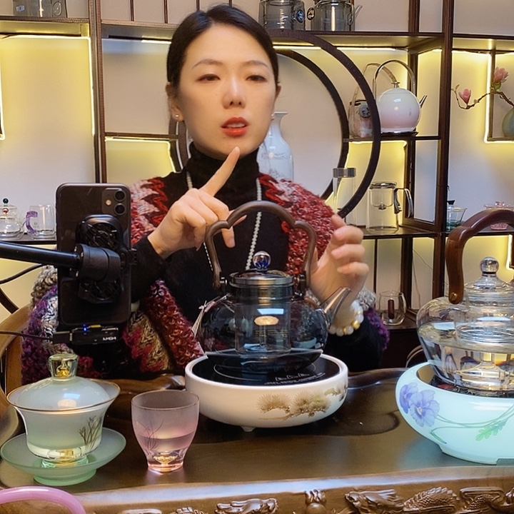 手工艺品玻璃茶壶