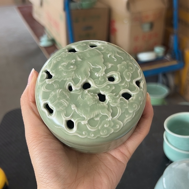 龙泉云间青瓷小米茶器