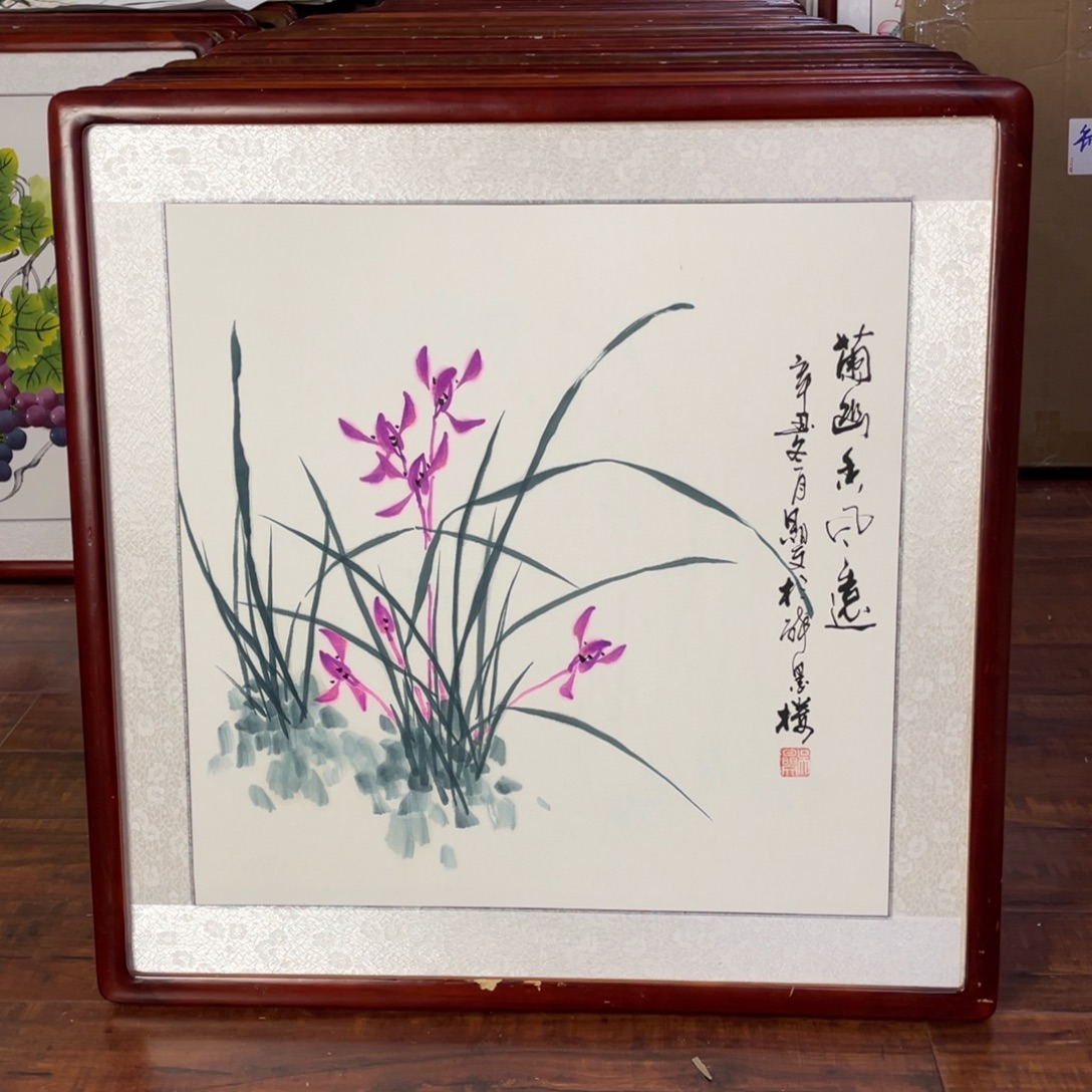 国画带框尺寸63*63厘米