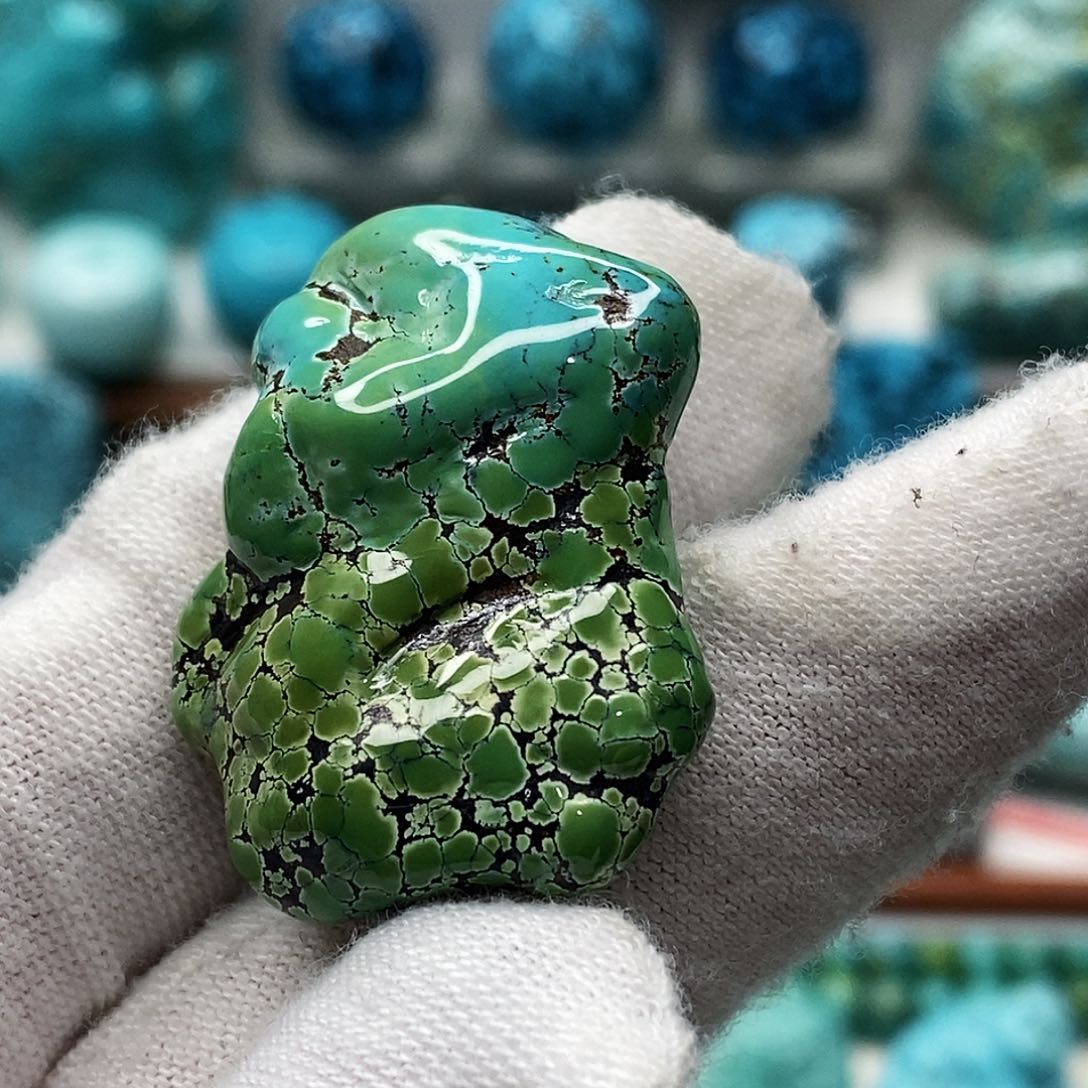 绿松石珠宝奇石未镶嵌