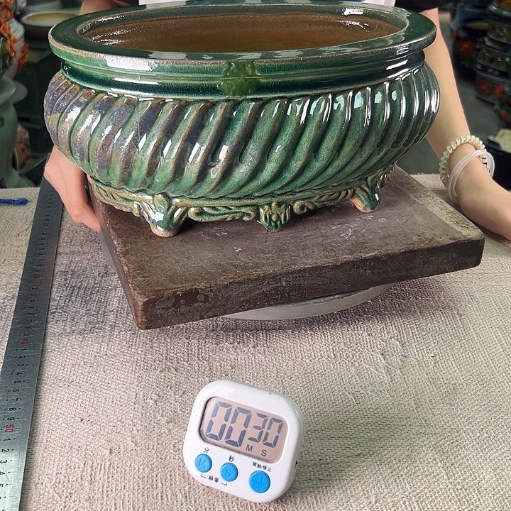 泳坤堂石湾花盆陶瓷