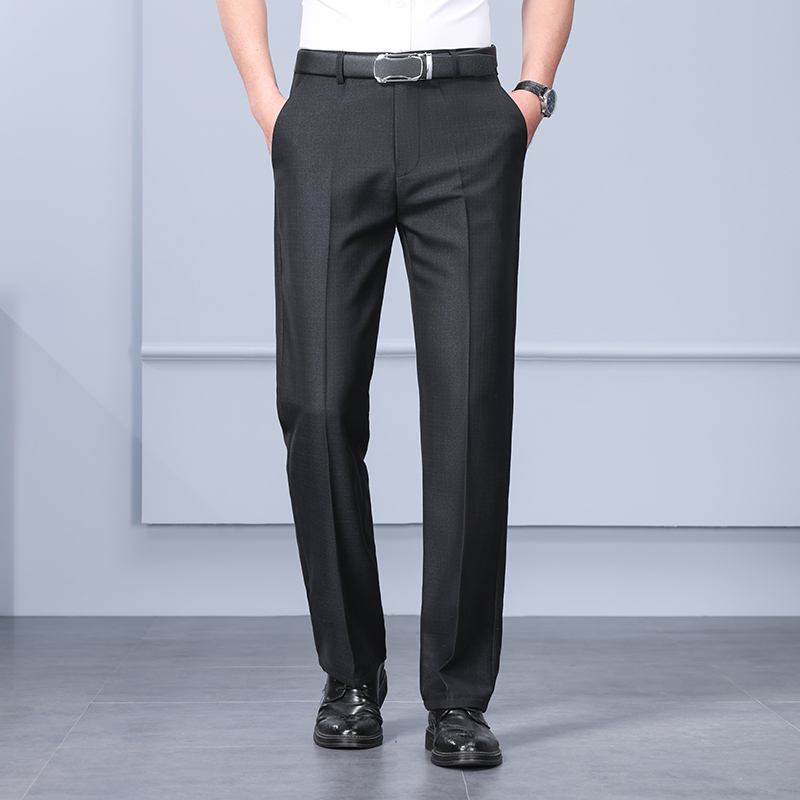 商务秋冬西装裤直筒厚款男裤免烫纯色微弹长裤西裤正装裤BL-KD001