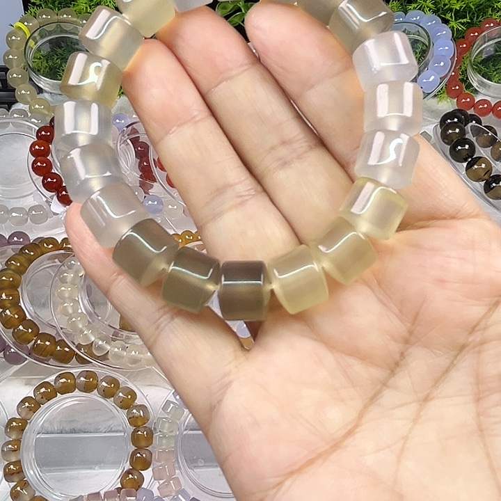 玛瑙/玉髓合金手链