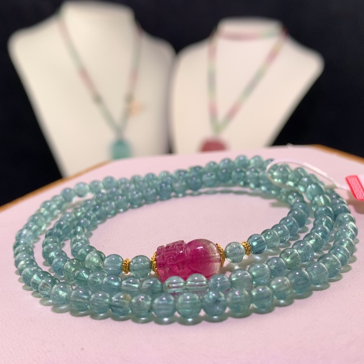 双色碧玺手链未镶嵌