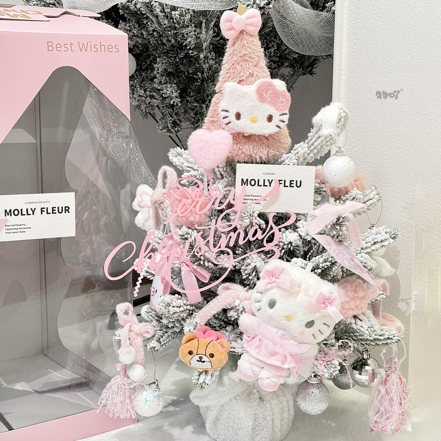 氛围圣诞节装饰客厅布置桌摆件圣诞礼物实用可爱玩偶花束圣诞树