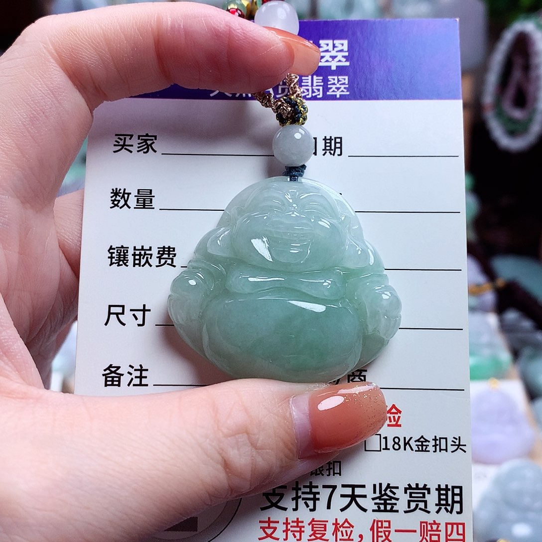 颈饰未镶嵌翡翠佛公09