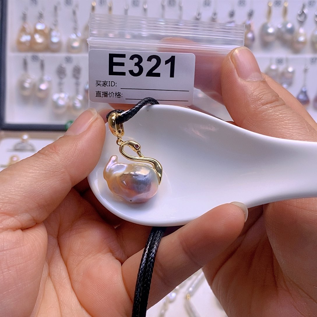 淡水珍珠颈饰银S925镶嵌