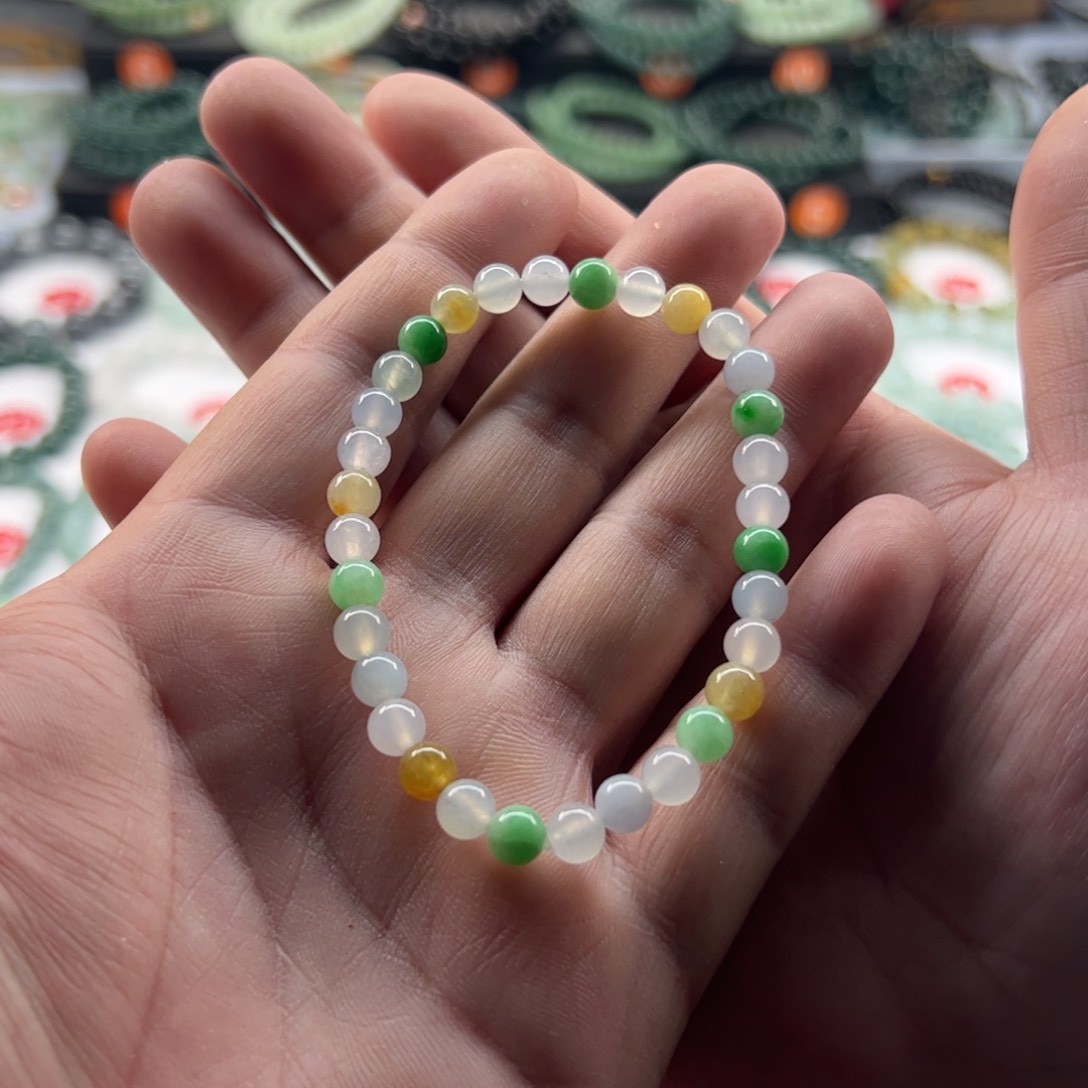 翡翠手链未镶嵌卡6