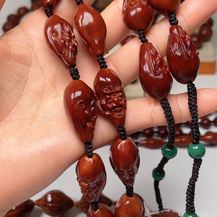 橄榄核手串爱****缘十八罗汉