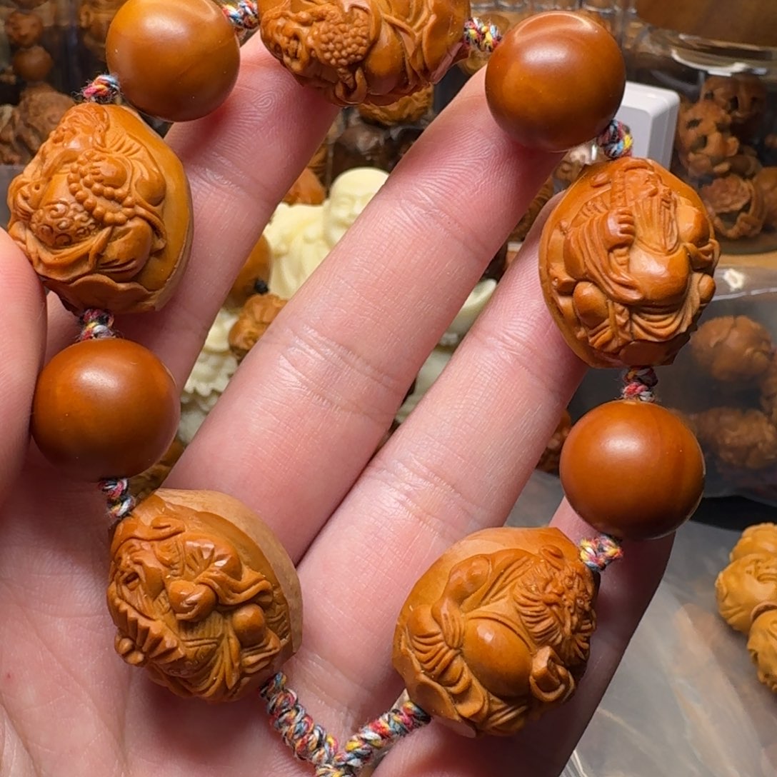 橄榄核手串/手链特价 尺寸21五福