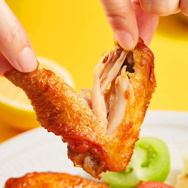 【夏姑大翅中个人单】零食卤味包装香辣蜜汁黑鸭味鸡翅中肉食熟食