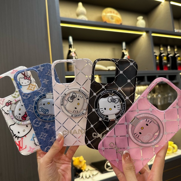 【磁吸】 菱格小香KT猫磁吸支架适用苹果iPhone16/14手手机壳