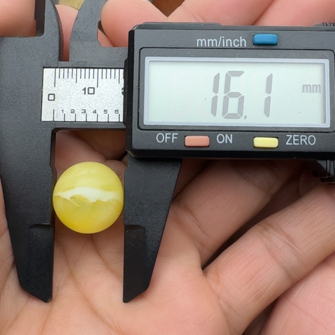 琥珀珠宝奇石未镶嵌天然蜜蜡圆珠吊坠