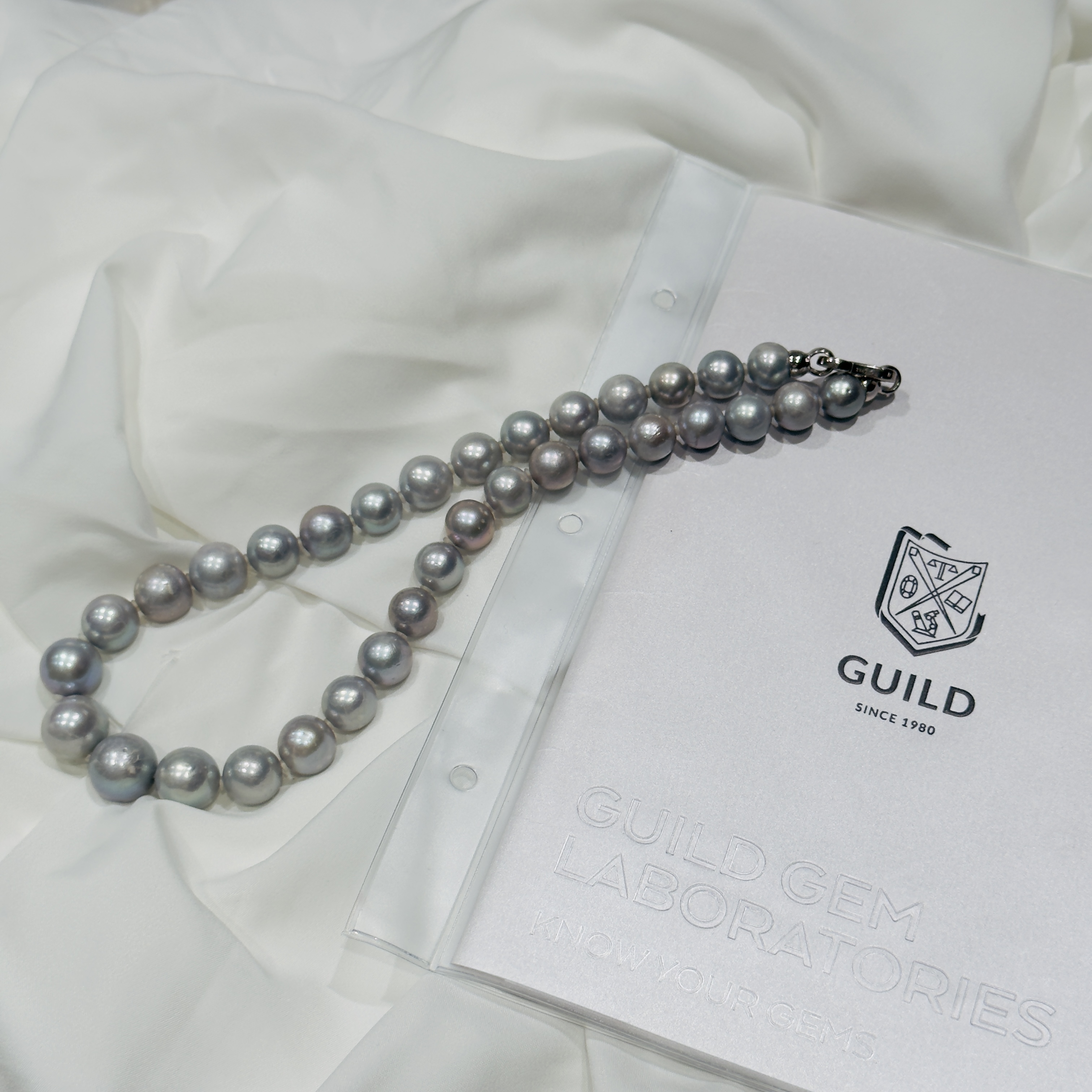 【华珍珠宝】镇店之宝11-14mm大点位铂金灰 HZZB0012